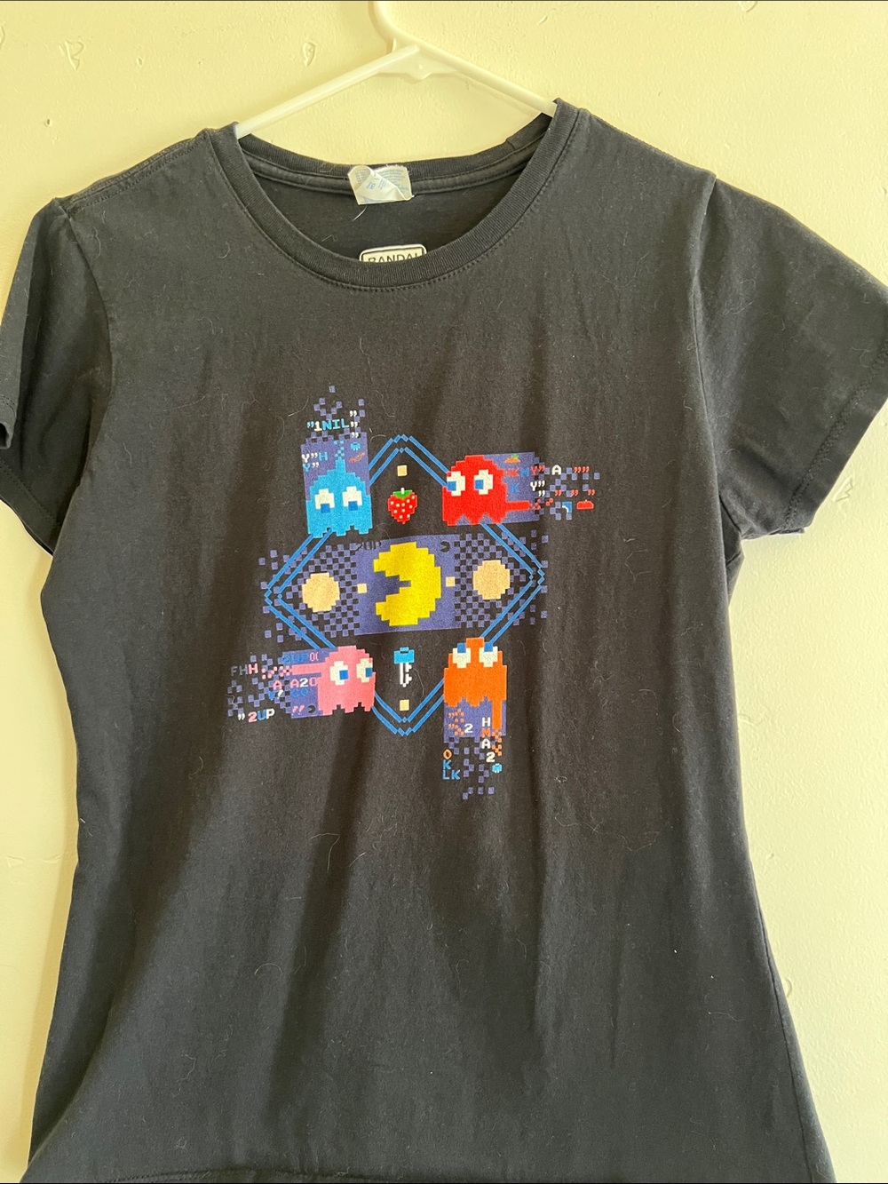 Pac-Man Pixel Graphic Tee for Kids - Black